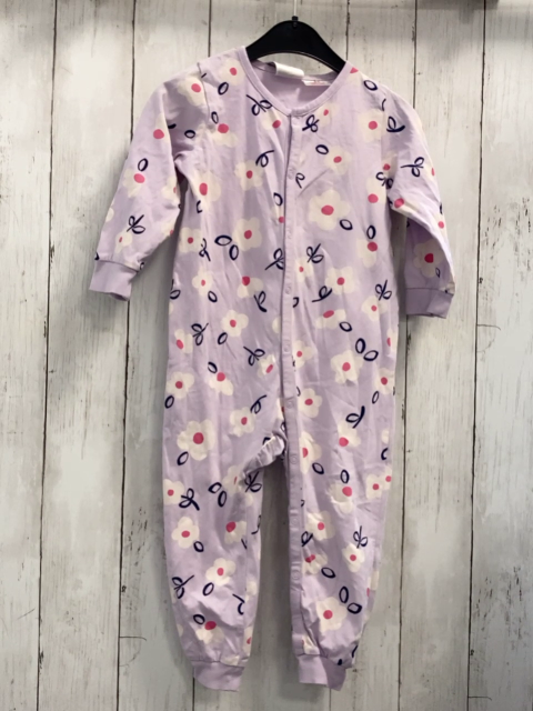 H&M  Schlafanzug  Gr. 92  lavendel Blumen