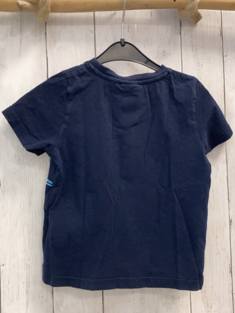   T-Shrt  Gr. 98  blau Dino Pailettenschrift 