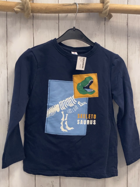  Pullover Gr. 122  blau Dinosaurier