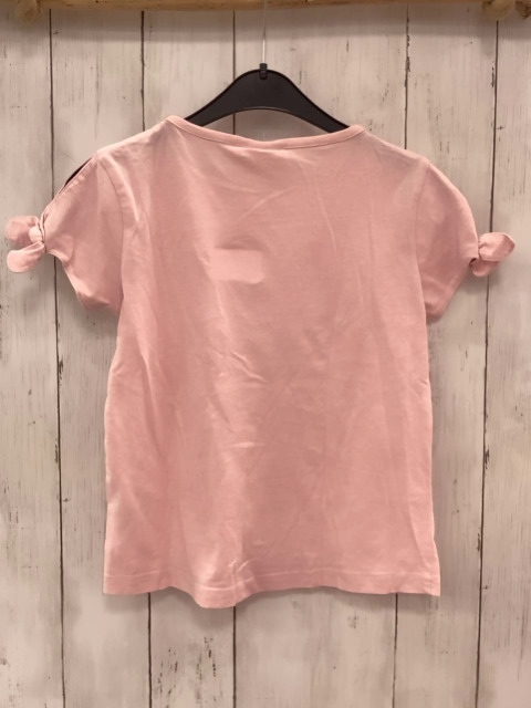   T-Shirt Gr. 122/128  rosa Pailettenherz 