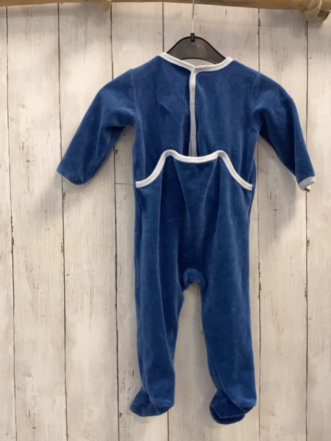 Petit Bateau  Schlafanzug  Gr. 74  blau Nicky Bären weißer Bund 