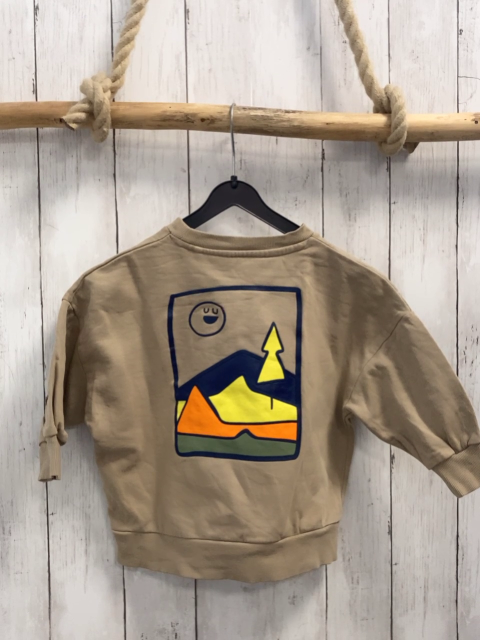 Next  Pullover  Gr. 92  sand Bild mit Bergen