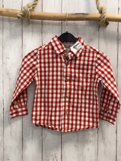 Zara  Hemd  Gr. 98  rot weiß kariert 