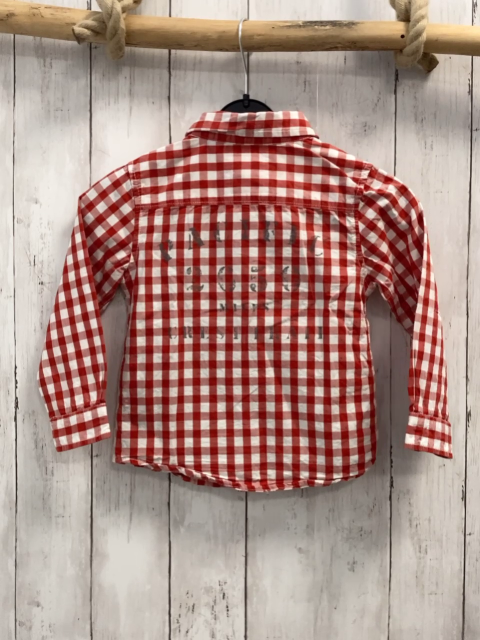 Zara  Hemd  Gr. 98  rot weiß kariert 