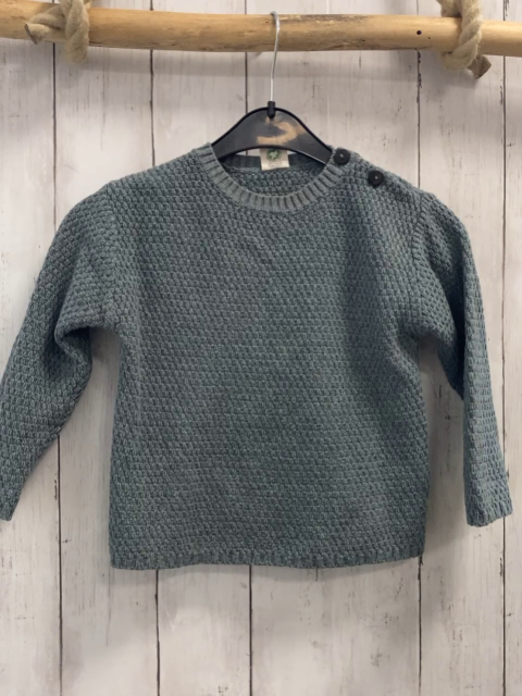   Pullover  Gr. 92  grau Strick 