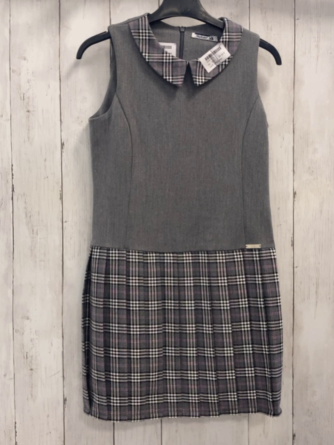 SkyLake Kleid Gr. 152  grau + grau rosa schwarz kariert
