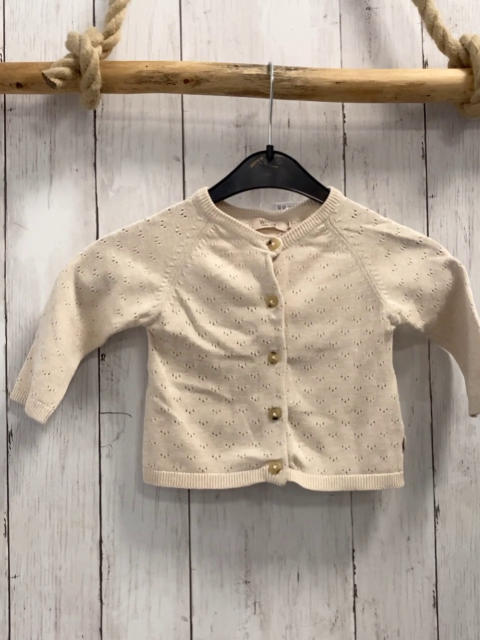 Wheat Strickjacke Gr. 74  beige lochmuster
