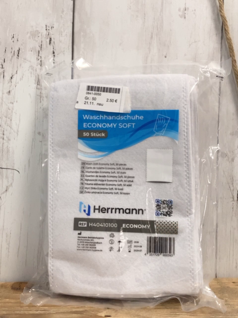 neu  Waschhandschuhe  Gr. 50  Economy Soft 