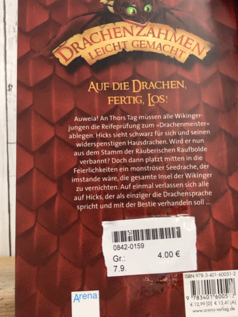   Buch Drachenzähmen leicht gemacht 