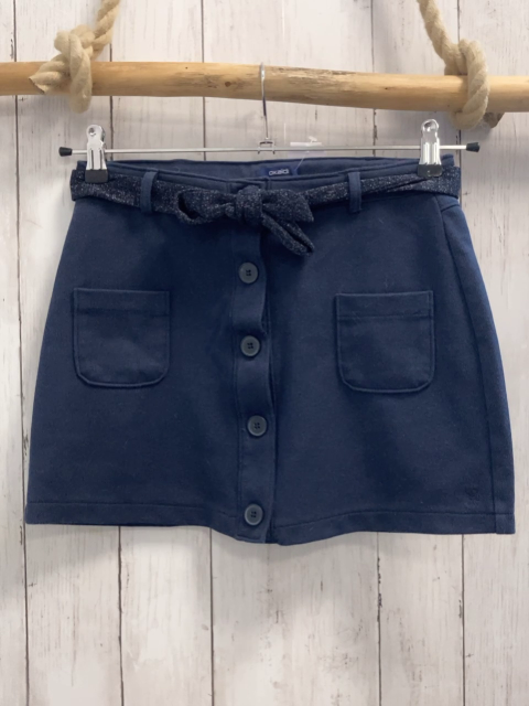 Okaidi Rock Gr. 152  blau mit Glitzergürtel 