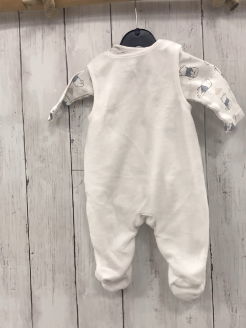 2tlg Strampler + Langarmbody Gr. 56  weiß Winnie Pooh