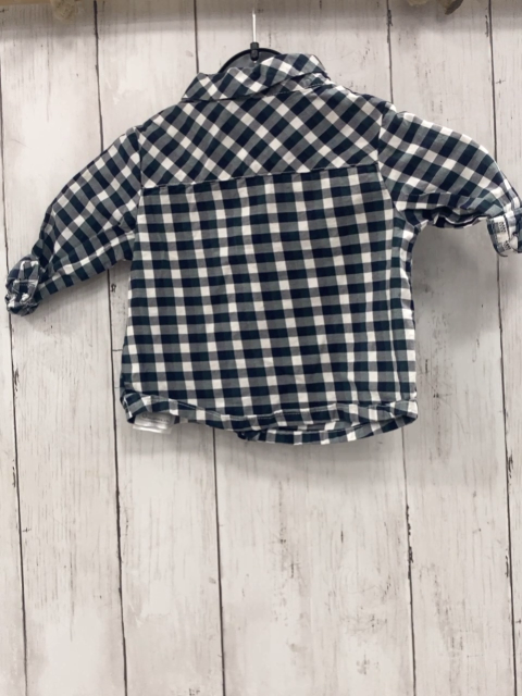 sergent major Hemd Gr. 74  grün weiß blau kariert