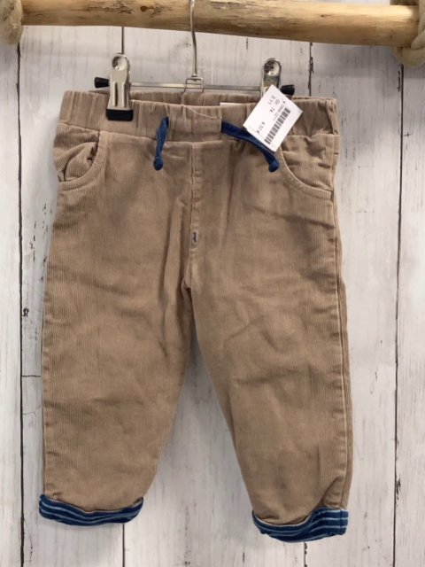   Hose  Gr. 74  hellbraun Kord gefüttert blau hlellblaruer Streifenbund blaue Kotrdel 