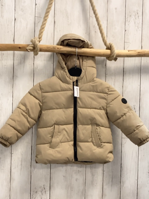 Mango Winterjacke  Gr. 98  beige Kapuze 