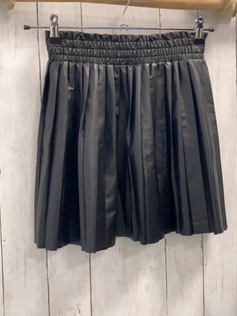 OXXO Rock Gr. XS schwarz Falten lederoptik