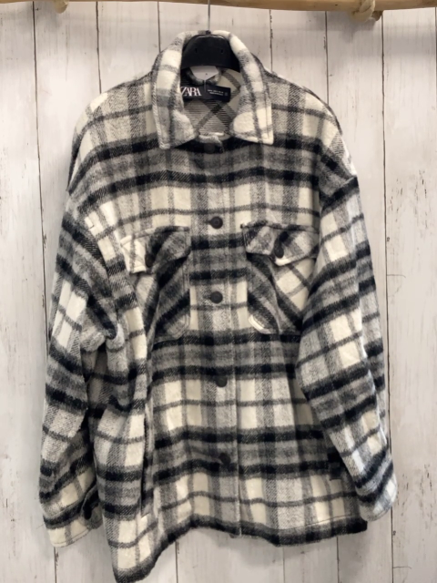 Zara  Flanellhemd Gr. S schwarz grau weiß kariert 