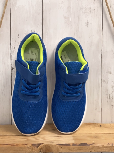neu  Schuhe  Gr. 37  blau hellgrüner Bund weiße Sohle 