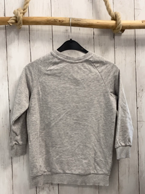 H&M  Pullover  Gr. 116  hellgrau Rehköpfe 