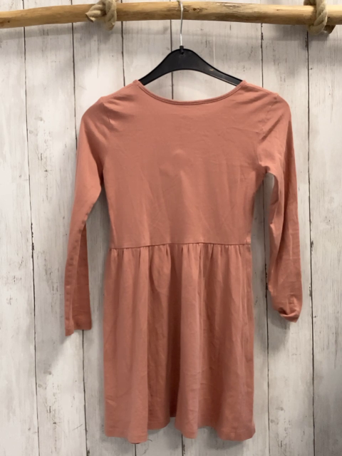   Kleid  Gr. 122  lachs Pferdekopf mit golden Glitzer 