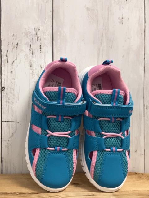 neu Richter  Schuhe Gr. 29  petrol rosa Bund + Kordel weiße Sohle 