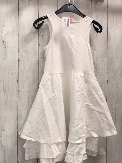 OVS  Kleid  Gr. 122  weiß blaue Rosette 