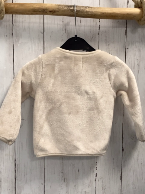   Pullover  Gr. 74  creme Plüsch Elch mit roter Plüschnase 