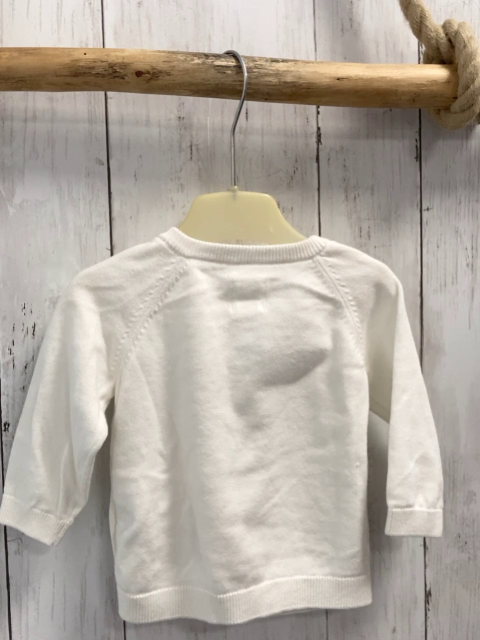   Pullover  Gr. 68  weiß Strick Zöpfe 