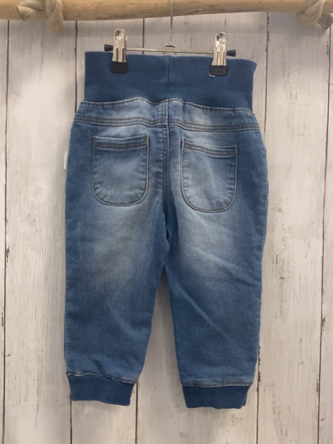   Hose  Gr. 80  blau Jeans Rippenbund 