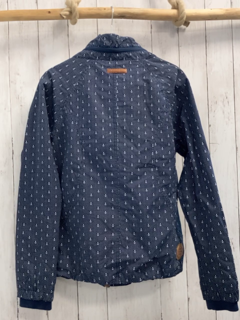 Naketano  Jacke  Gr. 158/164  blau weiße Punkte + Anker braune Applikationen 