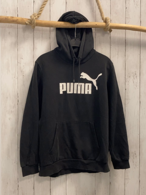 Puma  Pullover  Gr. 164/170  schwarz Kapuze weiße Schrift 