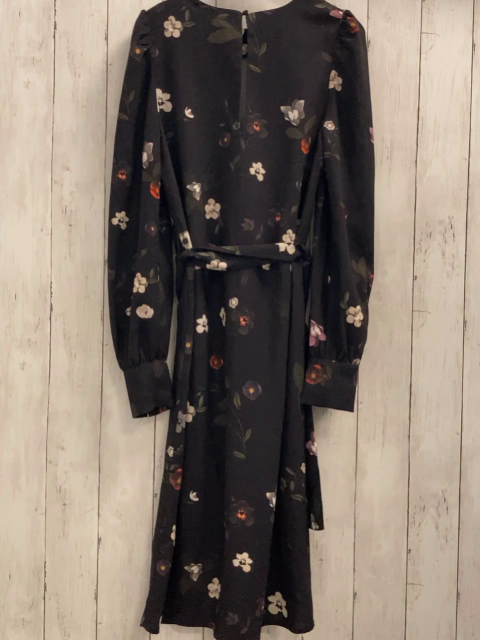 H&M  Kleid  Gr. 34  schwarz Blumen 