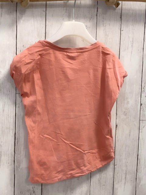 S´Oliver T-Shirt  Gr. 128  apricot Zebrakopf mit Pailetten 