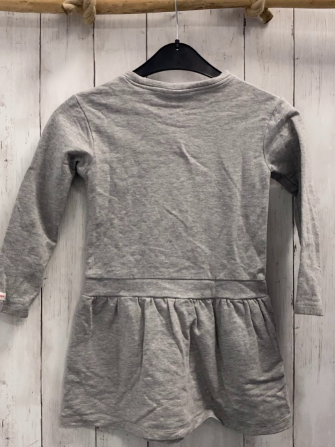 Salt & Pepper  Kleid Gr. 116  grau Pferde goldene Pailetten in Herzform 