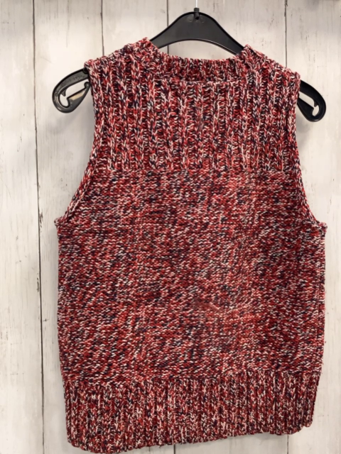 Tommy Hilfiger  Pullunder  Gr. 152  rot grau weiß meliert Stric 
