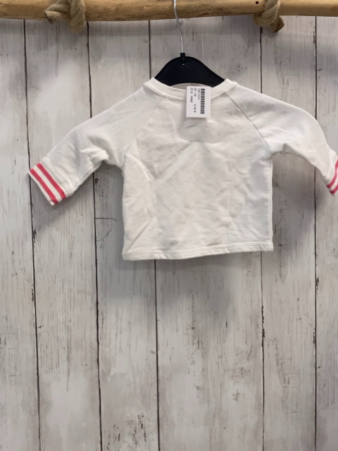 H&M  Pullover  Gr. 56  weiß Hello Kitty himbeere weißer Streifenbund 