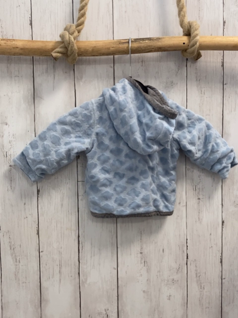 Esprit  Sweatjacke  Gr. 62  hellblau Nickywolken grauer Bund 