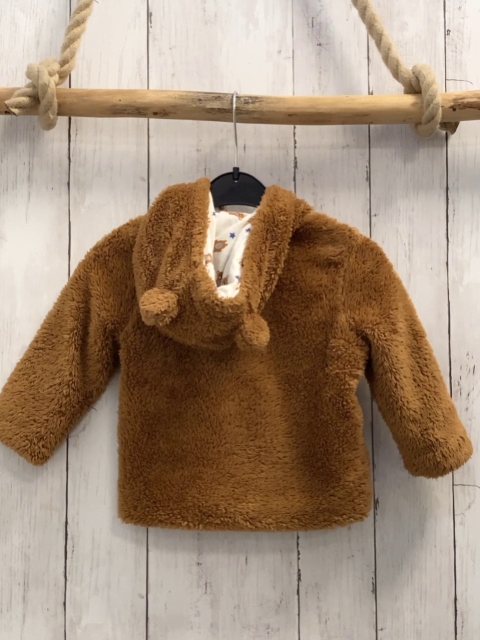Dopodopo Plüschjacke  Gr. 74  braun Kapuze mit Ohren 