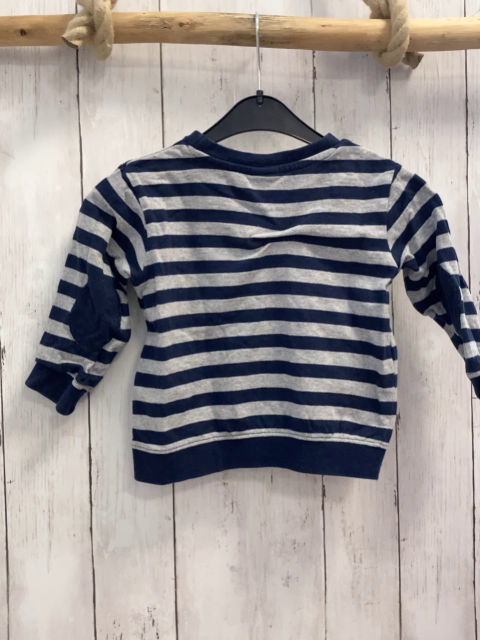 Alana  Pullover  Gr. 92  blau hellgraue Streifen Feuerwehrauto 
