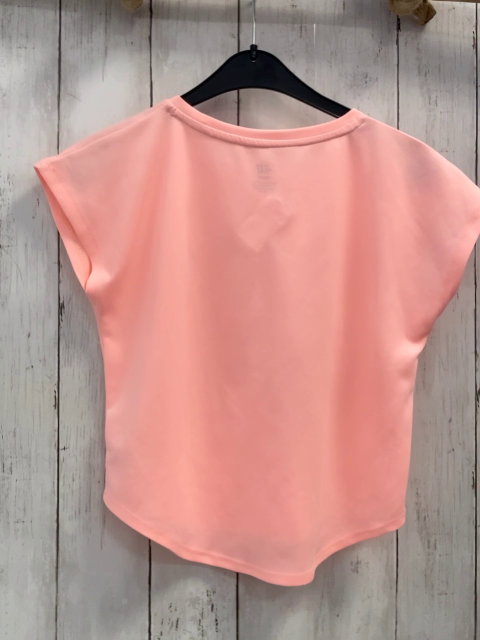 H&M  Sportshirt  Gr. 128  lachs oliv lachs Schrift 