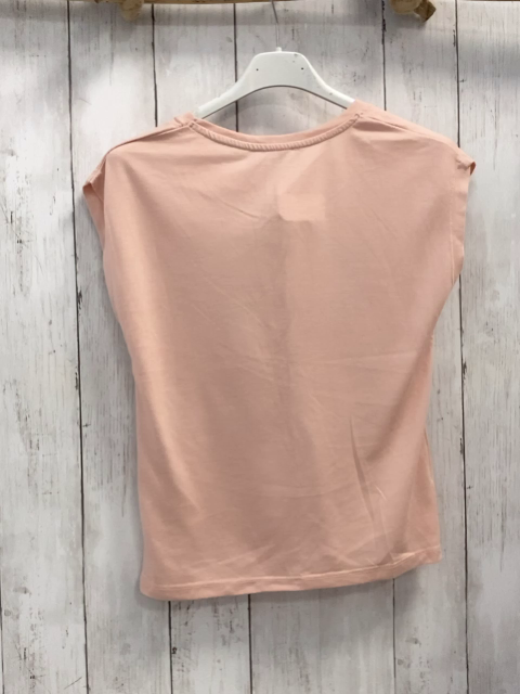   T-Shirt  Gr. 146/152  altrosa pflaume golden weißer Druck mit Glitzer + Pailetten