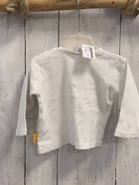 Steiff  Langarmshirt  Gr. 62  weiß Plüschbärenkopf 