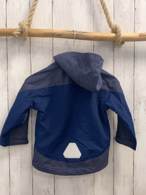 H&M  Regenjacke  Gr. 86  blau dunkelblau orange Reißverschlüsse + Futter 