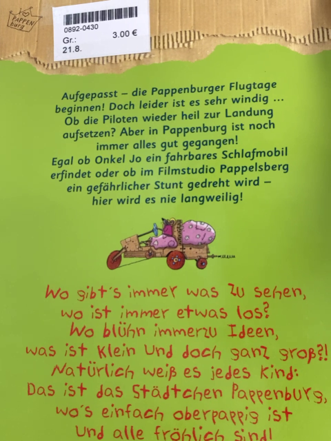   Buch Die Pappenburger heben ab