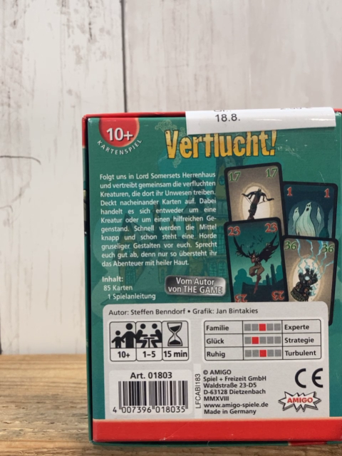  Kartenspiel Verflucht