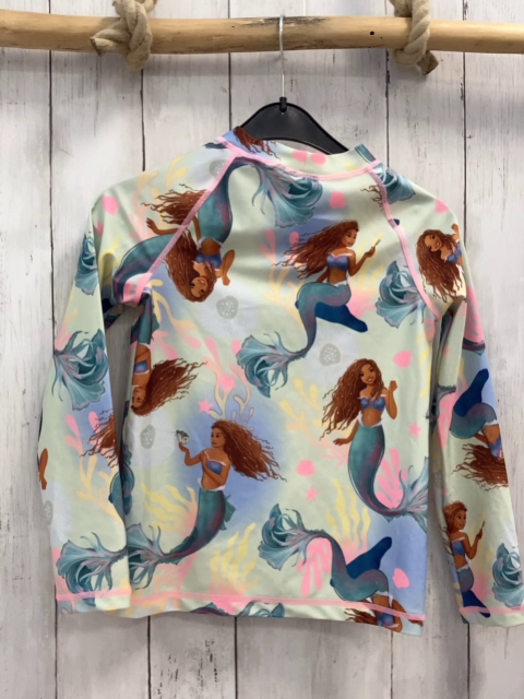 H&M  UV-Schutzshirt  lang  Gr. 122/128  mint Nixe pink Nähte 