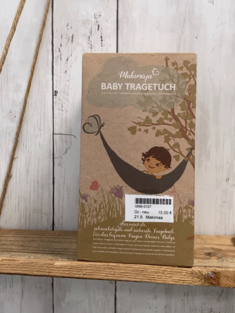 Makimaja  Babytragetuch  blau weiße Sterne 