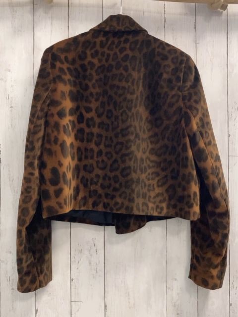 zara Blazer Gr. M braun schwarz Leoprint Samt