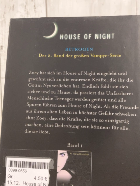 House of Night Buch Band 2: Betrogen 