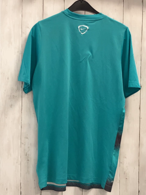 Nike  Sportshirt Gr. L  türkis grau mint Druck weißes Label 