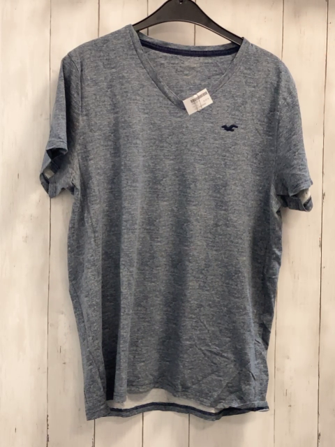 Hollister  T-Shirt  Gr. L grau hellgrau meliert 